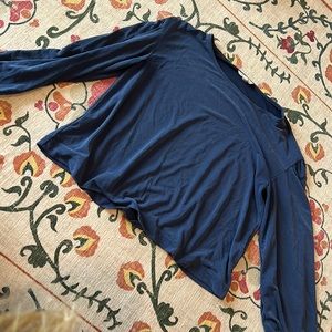 Madewell blue long sleeve top